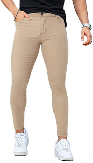 Skinny Jeans for Men Stretch Slim Fit Ripped Distressed