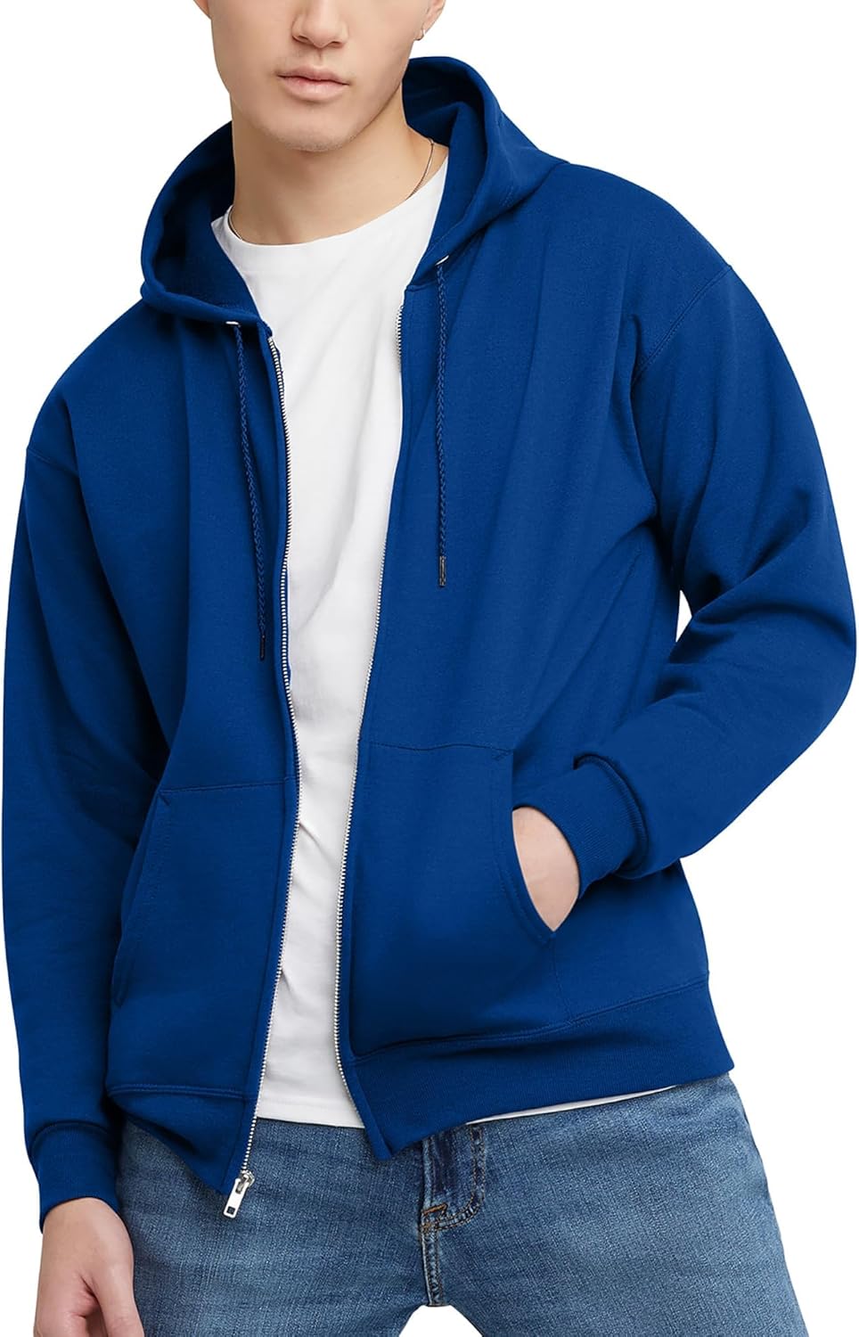 Men's Zip-Up Hoodie, Fleece Full-Zip Hoodie for Men, Hooded Sweatshirt