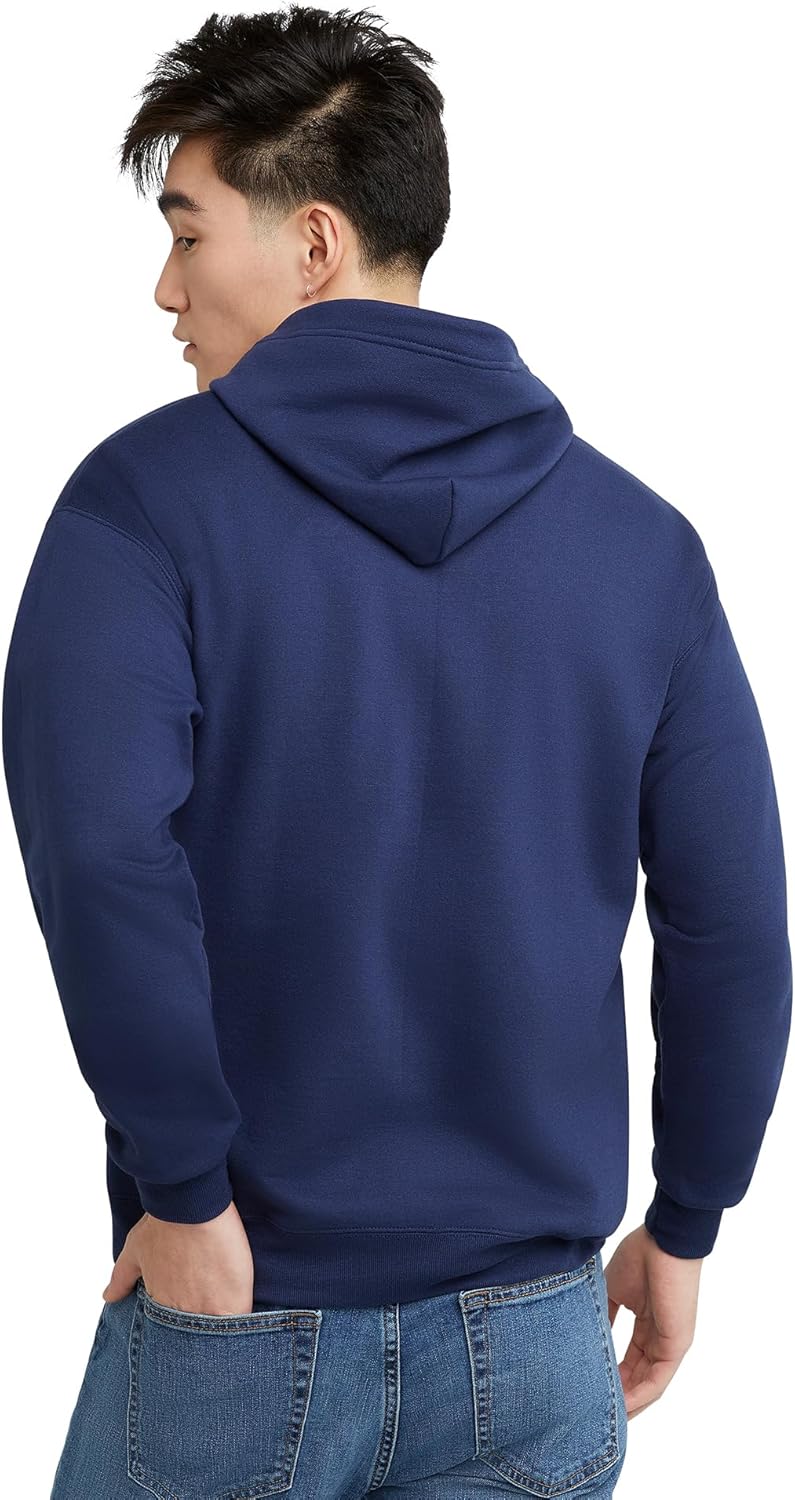 Men's Zip-Up Hoodie, Fleece Full-Zip Hoodie for Men, Hooded Sweatshirt - Image 2