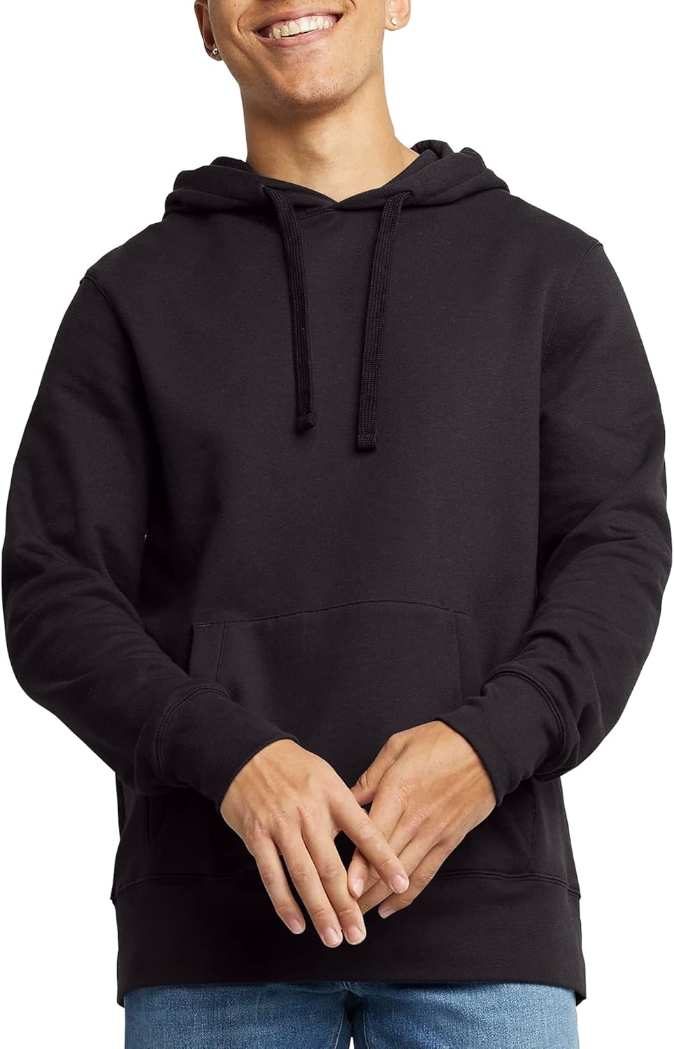 Midweight Fleece Hoodie, Pullover Hooded Sweatshirt for Men