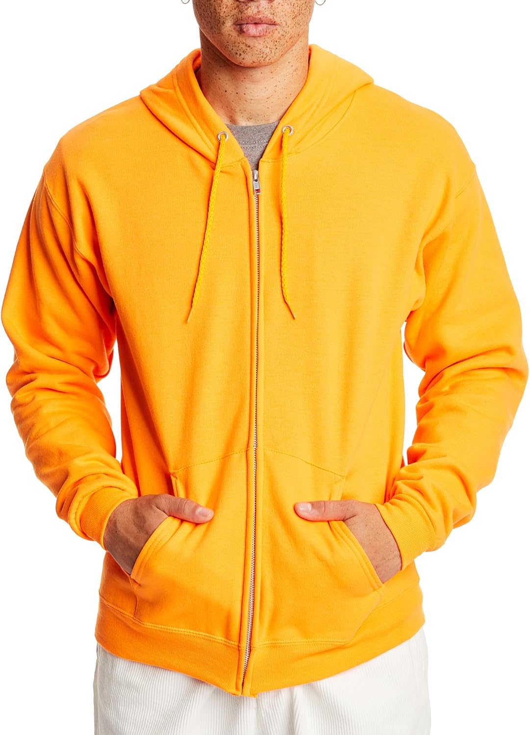 Men's Zip-Up Hoodie, Fleece Full-Zip Hoodie for Men, Hooded Sweatshirt