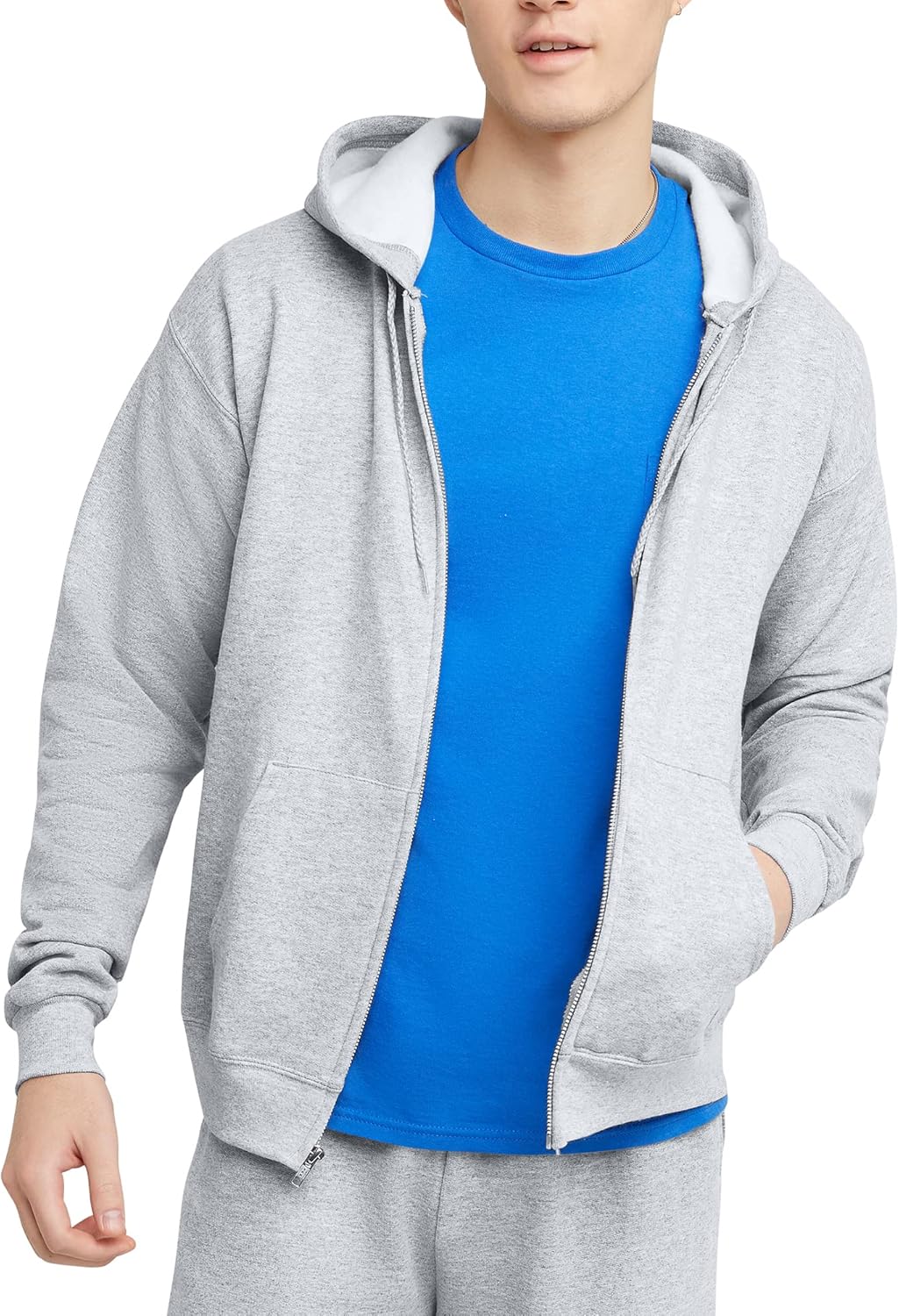 Men's Zip-Up Hoodie, Fleece Full-Zip Hoodie for Men, Hooded Sweatshirt