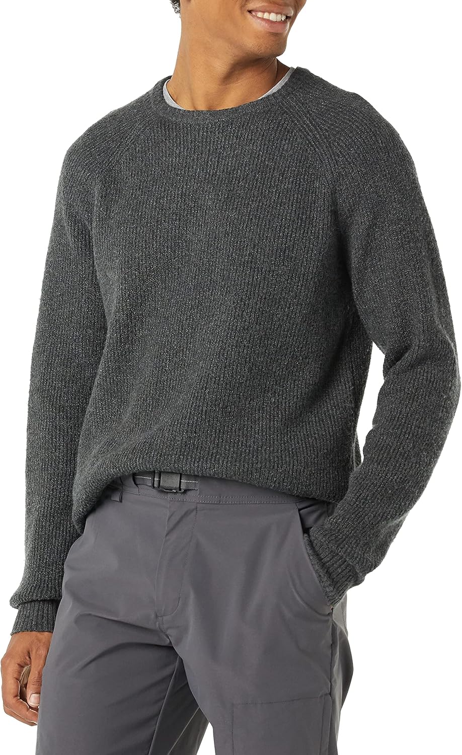 Men Long-Sleeve Soft Touch Crewneck Sweater
